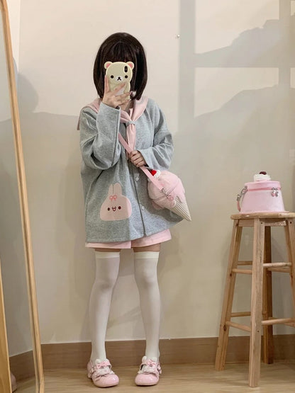 Sac bandoulière en peluche rose en forme de glace Yume Kawaii