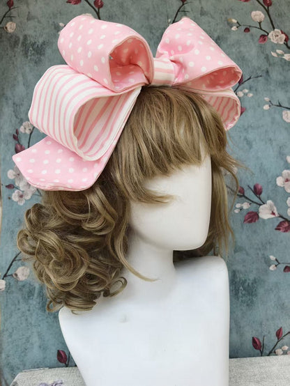 Embroidery with Pink Bowknot / BlackWhite Poodle KC Patch