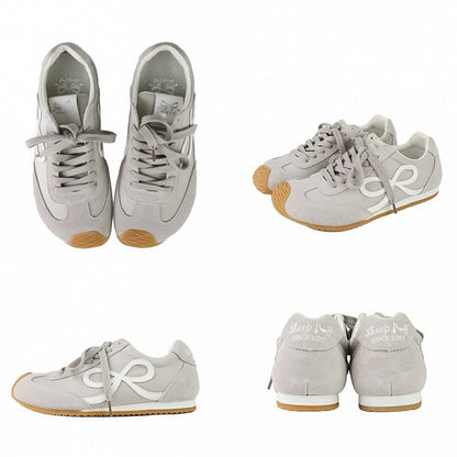 Schnürschuhe mit Schnürung vorne, graues Design, Schleife