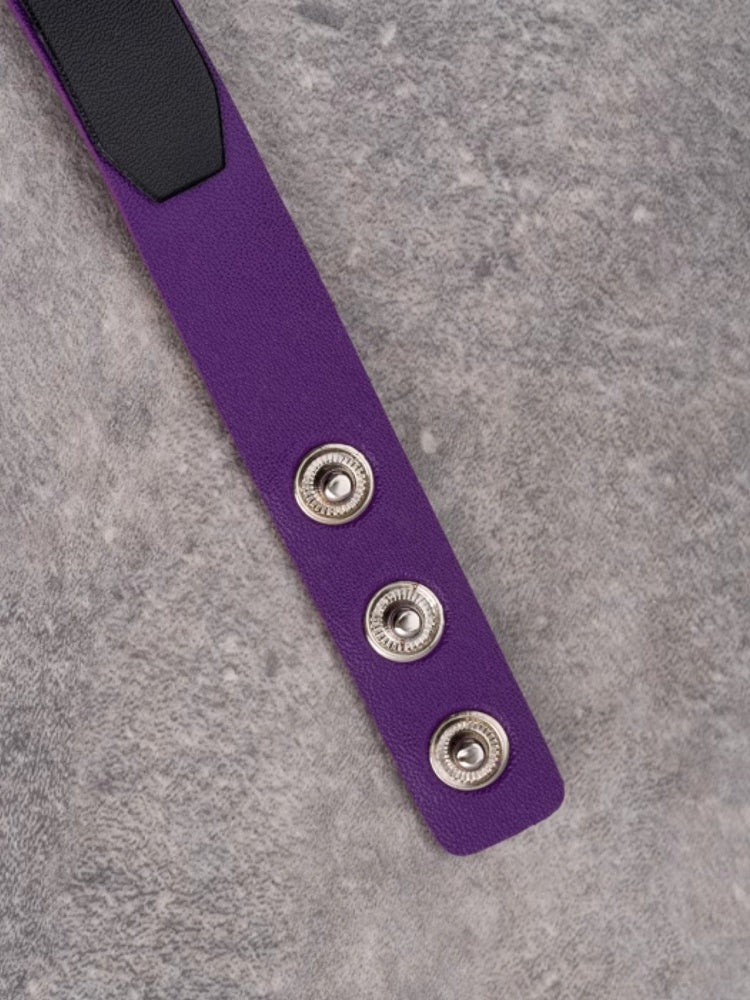 Kette Lila Und Gothic Choker Anhänger Herz Kreuz