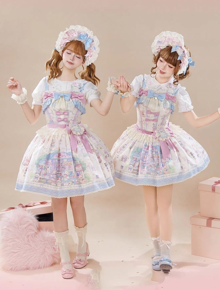 Sweet Jumper Print Store Cute Puppy Skirt Toy Lolita