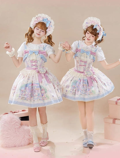 Sweet Jumper Print Store Cute Puppy Skirt Toy Lolita