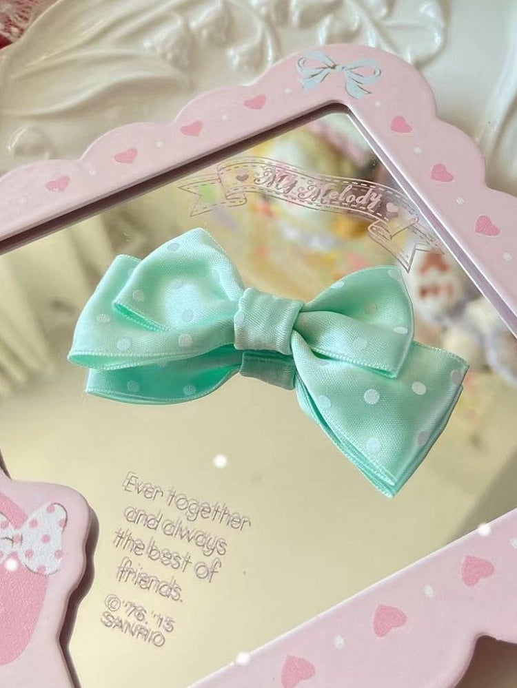 Musteroptionen 10 Farbbrosche Bowknot Polka-dot