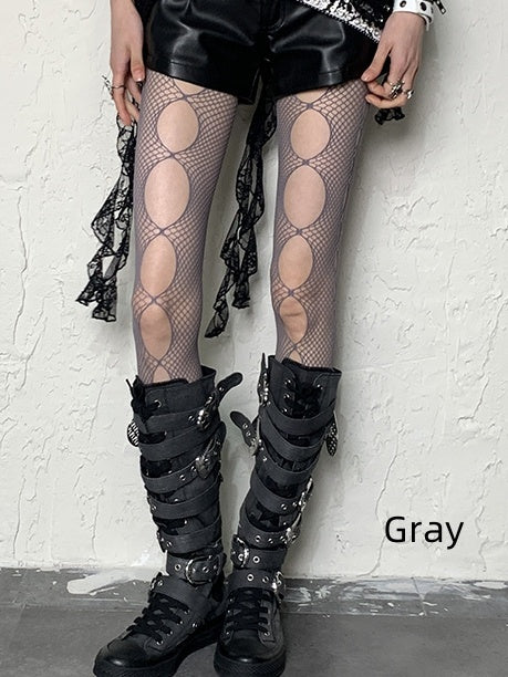 Hollow-out Y2K 4 Tights Options Color