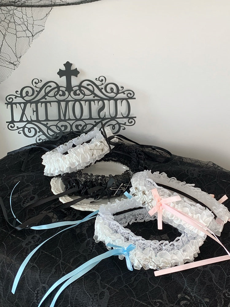 Details Options 4 Ruffled Bowknot Accents KC Color Pin