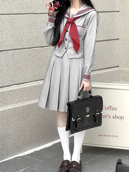 Box Pleat JK Skirt Uniform Gary