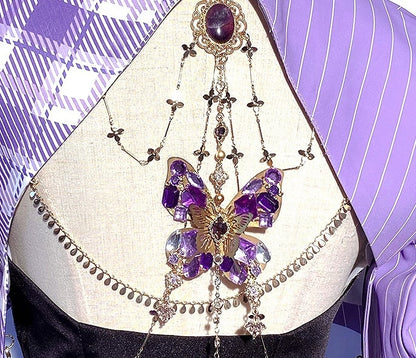 Bavaria / Set Blazer Cropped Top Full Skirt Corset Lolita Outfit - Style Waistcoat Purple Octoberfest