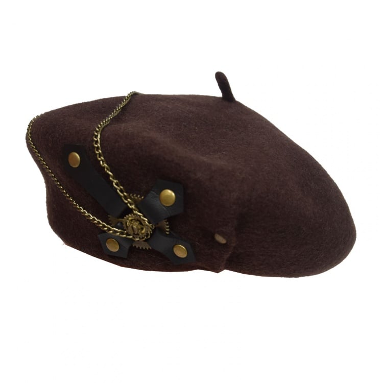 Chains Coffee Steampunk Beret