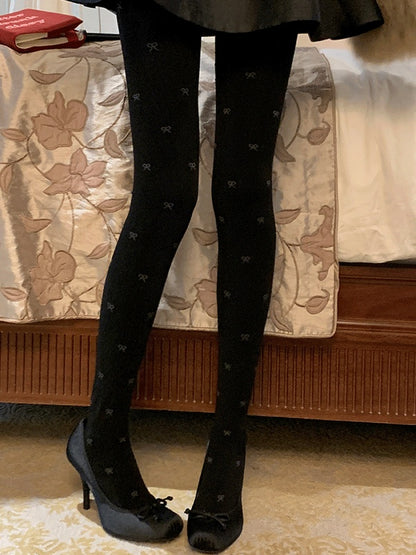 Bowknot Pattern Tights