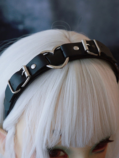 Schnalle Schwarz Verziertes Herz Design KC Gothic