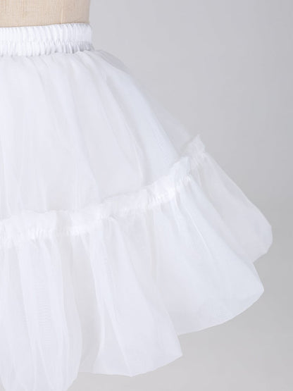 Bloomers with Petticoat Lining Puffy White 37cm