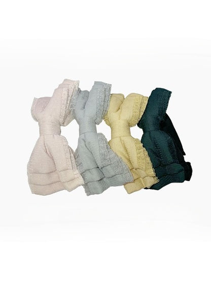 Lace Green Bow Details KC Lolita Pink/Yellow/Gray/Dark with