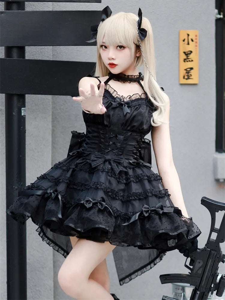 Sweetheart Piece Kuro Neckline One Black Dress Slip