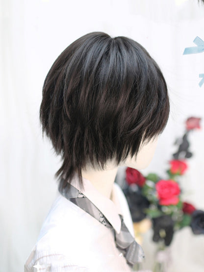 Black 25-30CM Ouji Short Wig