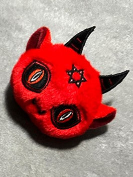 Red Gothic Devil Brooch