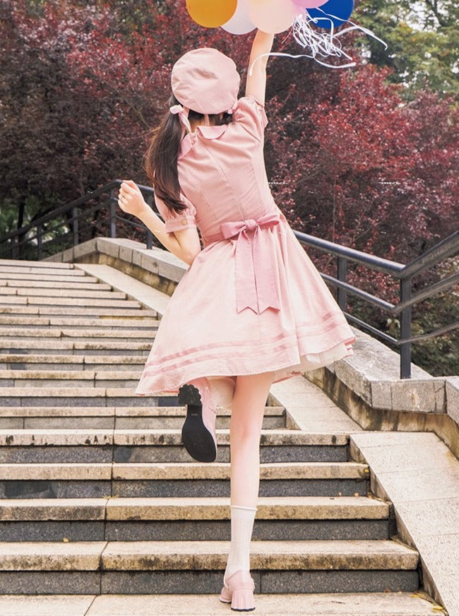 Summer Dress Kula Summer Striped Dress Navy + Elegant