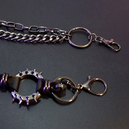 + Chain Belt Details Black Waist Star