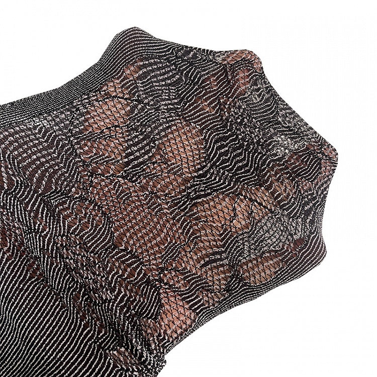 and Pattern Leaves Floral Lace Tights Fishnet