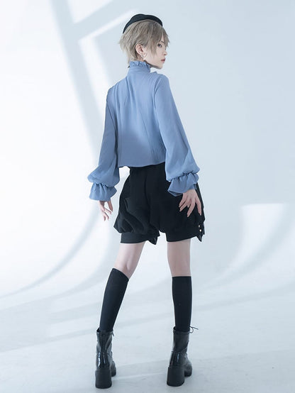 Ouji Lolita Belt Shorts Black Prince Corset Style Waist