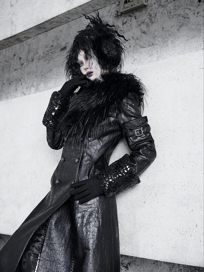Black Fanx Fur Shawl