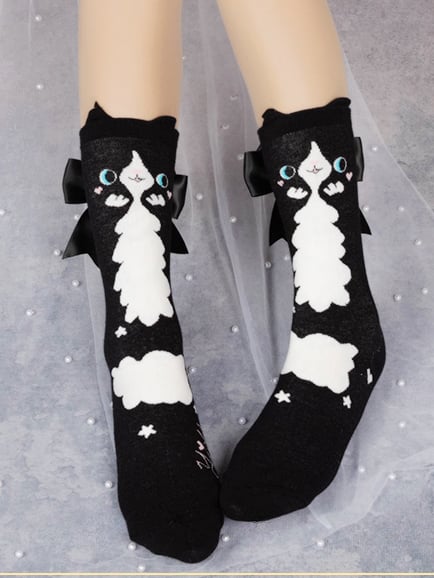 Kitty Design Sweet Lolita Calf Socks