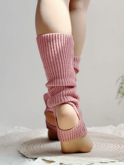 Pink Lolita Knitted Leg Warmers