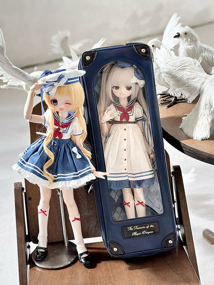 3 to BJD Bag Versatile Wear: Dolls Ways Blue 1/4 – for Crossbody Navy