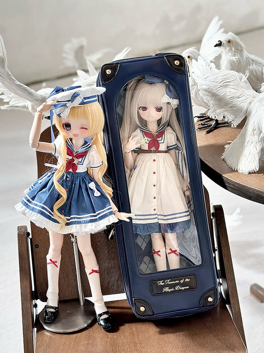 3 to BJD Bag Versatile Wear: Dolls Ways Blue 1/4 – for Crossbody Navy