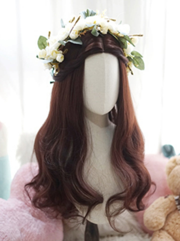 Dark Brown Long Wavy Wig