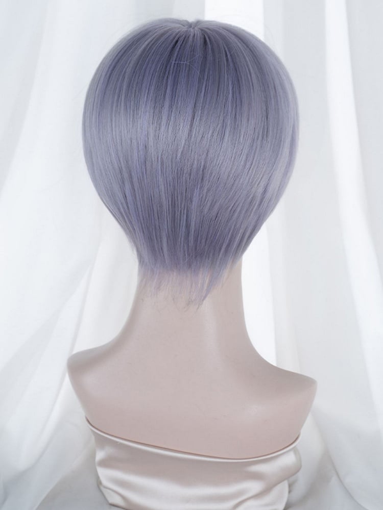Purple-blue Ombre 28CM  Ouji Short Wig