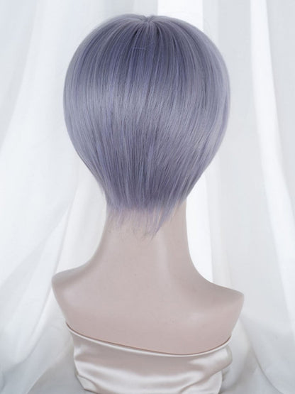 Purple-blue Ombre 28CM  Ouji Short Wig