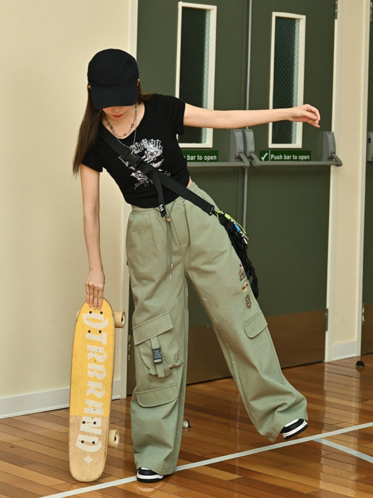 Zootopia Green Nick High Waist Cargo Pants