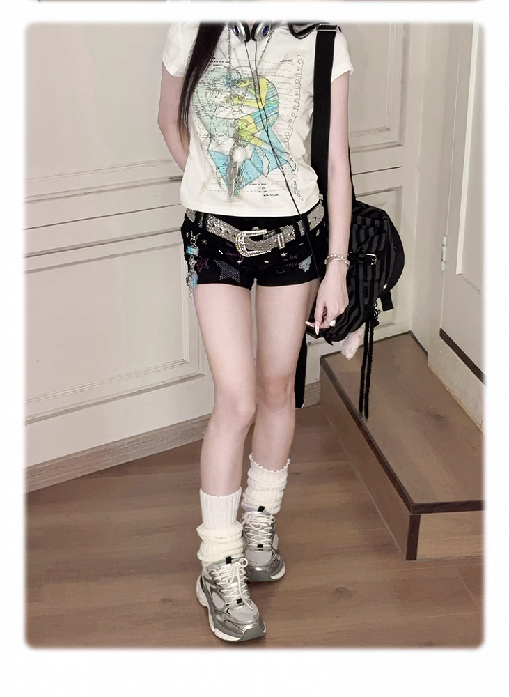 Buckle Belt Silver Allover Rhinestone Embellished