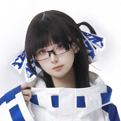 Blue&White/Black&White Jirai Kei Hairclips