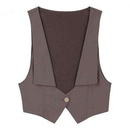 Little Lolita Set Cape Waistcoat Sleeves Brown Shorts Full Detective Vibes Long Black Shirt + - Ouji
