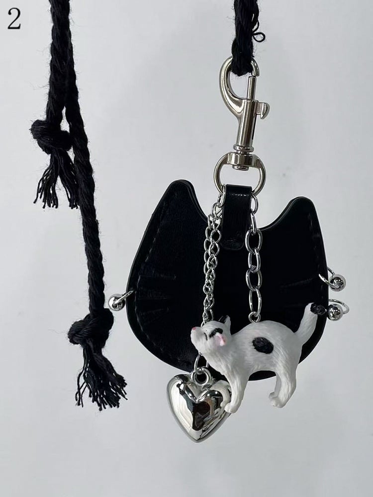 Pendant Options And Black 2 Heart Cat Necklace