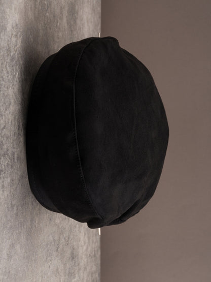 Baskenmütze Hut Schlangenhaut Design Schnalle Muster Schwarz Gothic