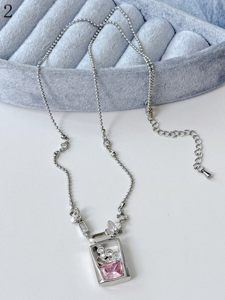 Pendant Necklace 4 Bottle Options Perfume