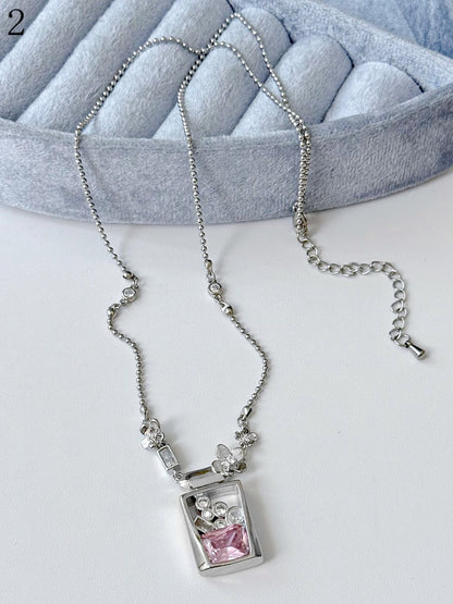 Pendant Necklace 4 Bottle Options Perfume