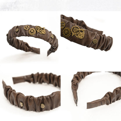 Dark Brown Steampunk Hairband