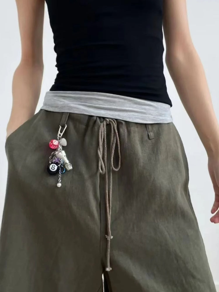 Porte-clés à breloque boule de billard en argent des années 2000