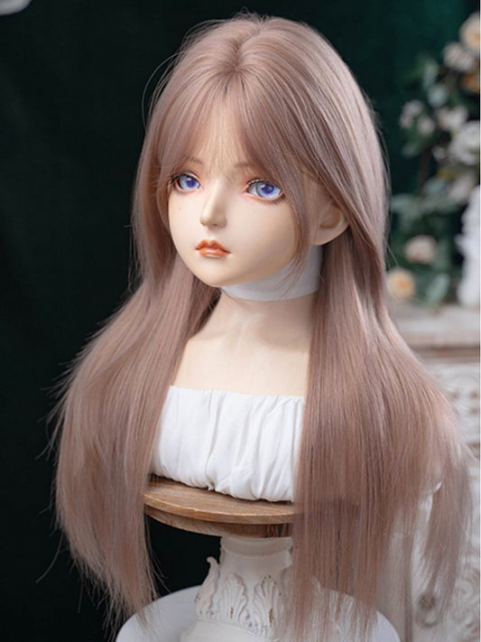 Wig Straight Air Length Bangs With 70CM Brown