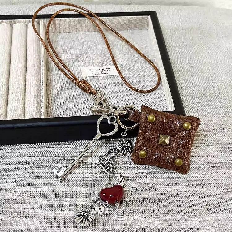 Charm Heart-shaped Key Chain Y2K