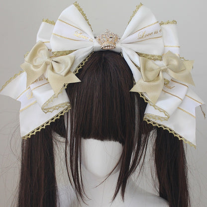 Nœud papillon décoré de couronne KC