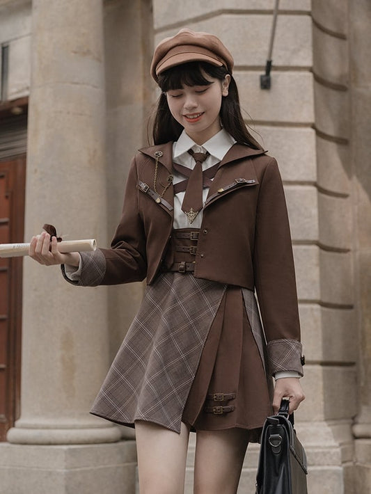 Outfits Detective Brown Little Maillard Reaction Preppy Blazer