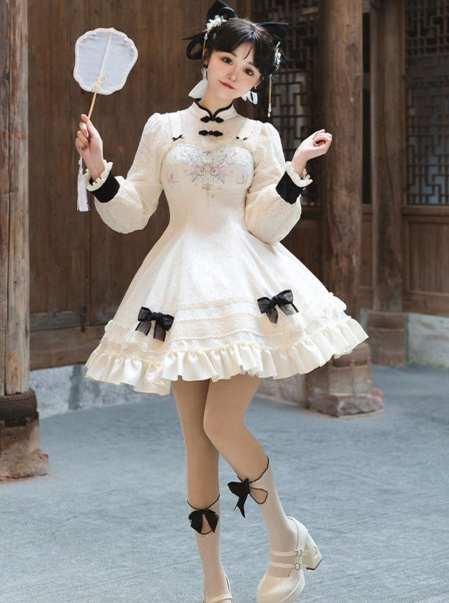 Girly Dress Bow Chinese Sweet