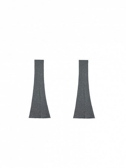 Jambières tricotées au-dessus du genou blanc cassé/gris/noir