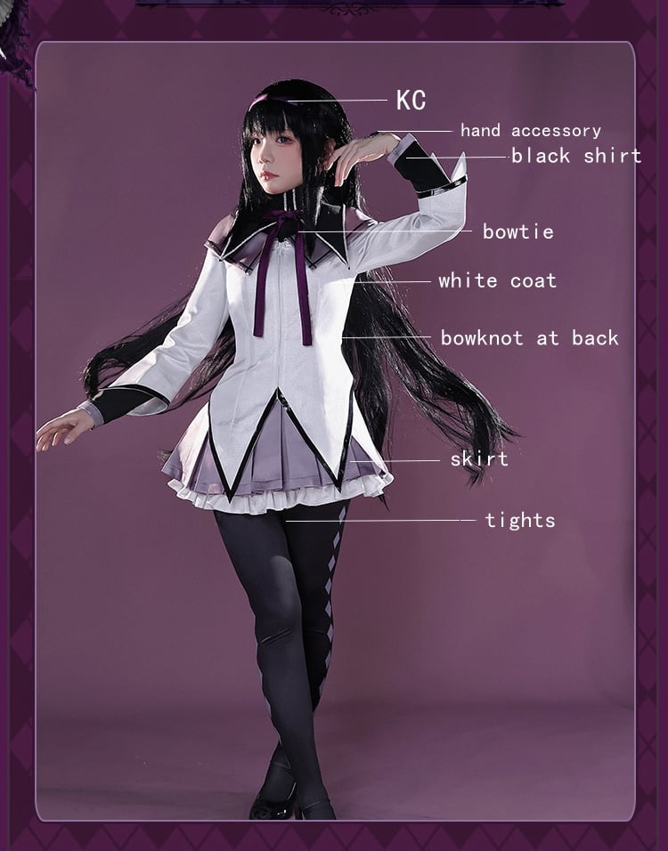 Puella Magi Madoka Magica Akemi Homura Lolita-Style Cosplay Costume