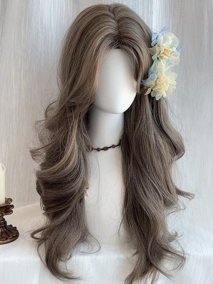 Brown Under Bust Length Wavy Synthetic Wig
