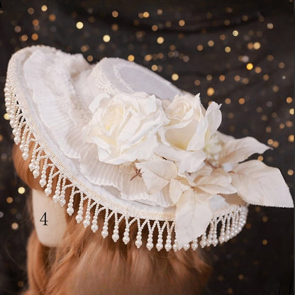 Trim Gothic 11 Floral Lace Hat Beaded Elegant Options Design Charm